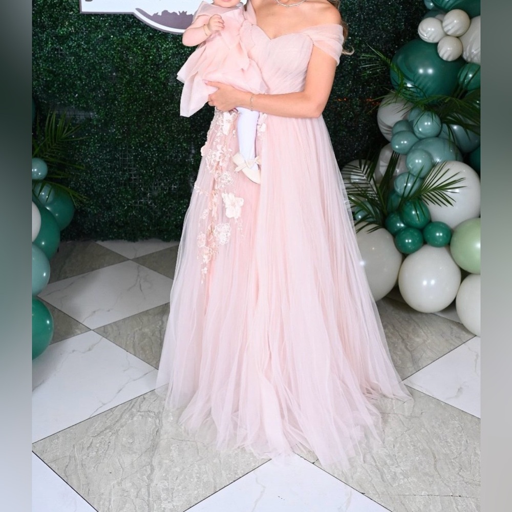 Pink tulle gown